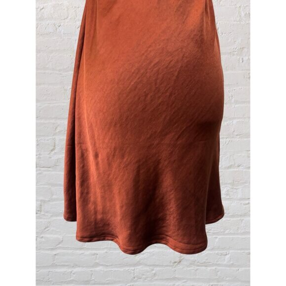 Motel Rocks Pavila Slip Mini Dress in Rust  Large - Picture 6 of 14